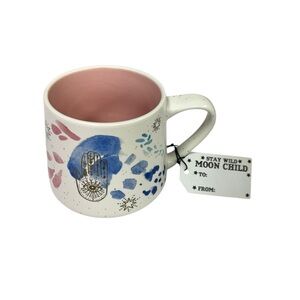 Stay Wild Moon Child Celestial Pink and Blue Ceramic Mug